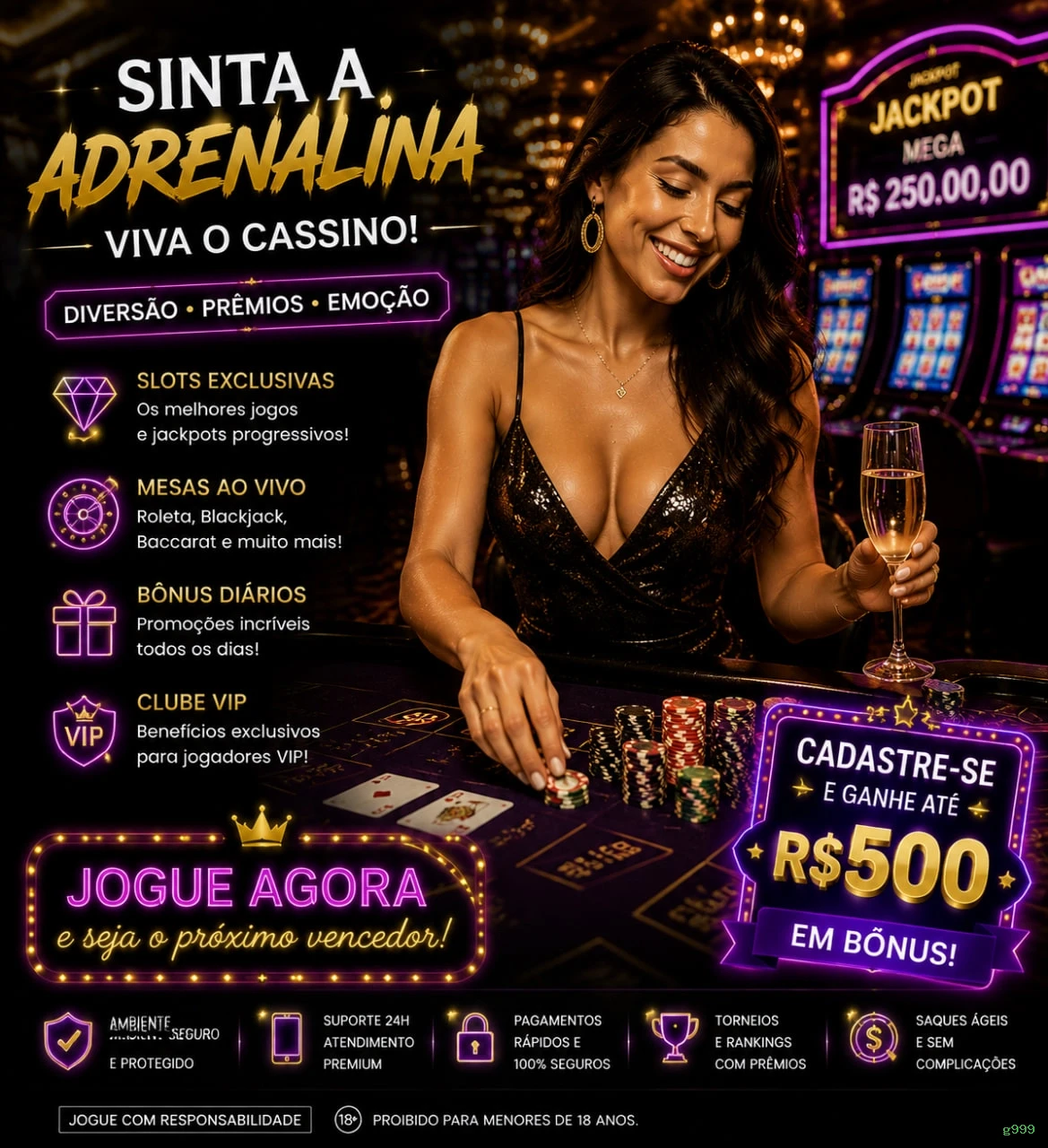 Bônus e prêmios g999